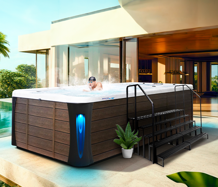 Calspas hot tub being used in a family setting - Kingston